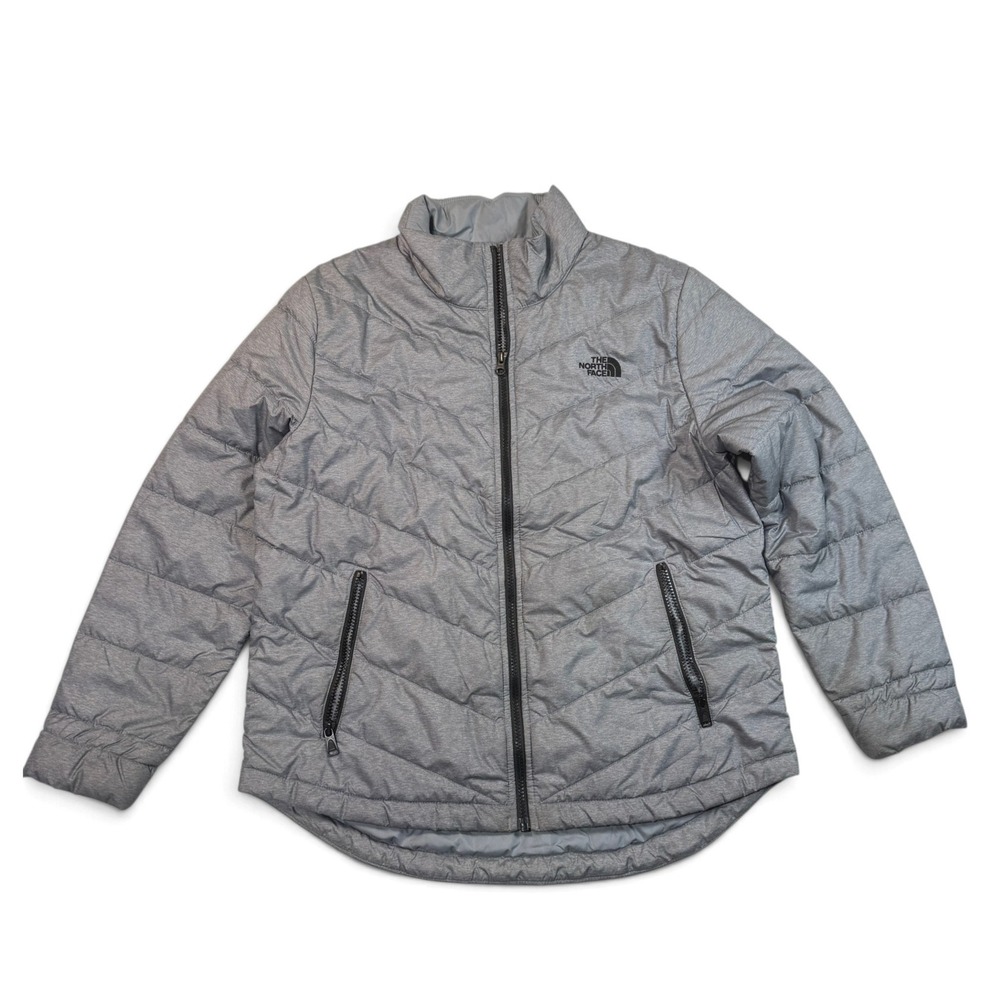 The North Face Tamburello 2 Jacket Womens Large Gray Quilted Puffer NF0A3XAM